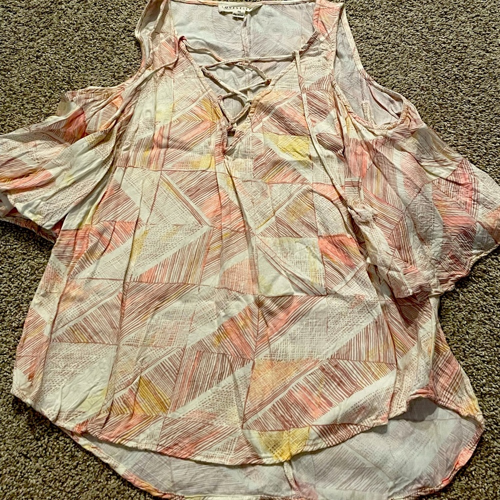 Cold shoulder blouse